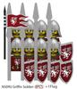 MOC Medieval Knights Figures Building Blocks Kraken Soldiers Bull Lion Army Shields Weapons Spear Helmets Bricks Toys Kids Gift