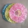 9pcs Clear Plastic Shower Caps Large Elastic Thick Bath Beanie Spa Bathing Accessory
