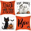 Новая Хэллоуинская декоративная подушка Тыква Хэллоуин Кот Набивная наволочка Украшение для гостиной Диванная набивная наволочка