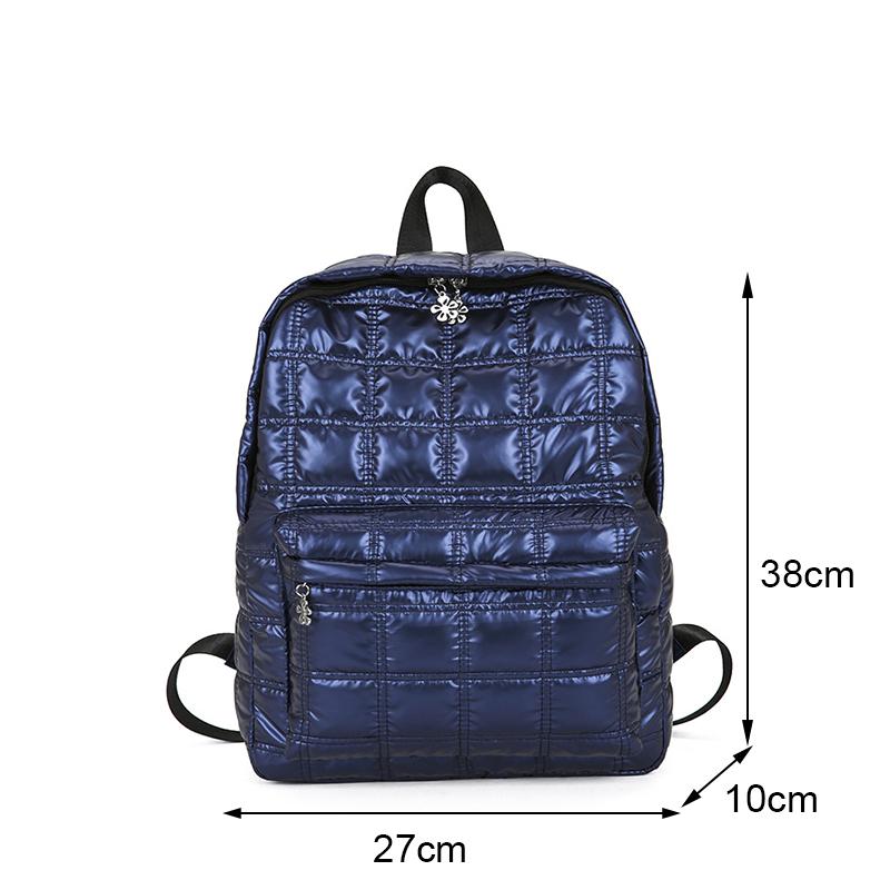 Yogodlns Зимний космический хлопковый рюкзак для женщин, школьная сумка большой емкости для студентов, водонепроницаемый нейлоновый рюкзак