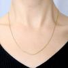 Gold Chain Necklace 18K K18 Triple Spike Width Maximum 45cm Length Adjustable [Lara Christie] 0.8mm Approx. 2.0g Lc97-0014