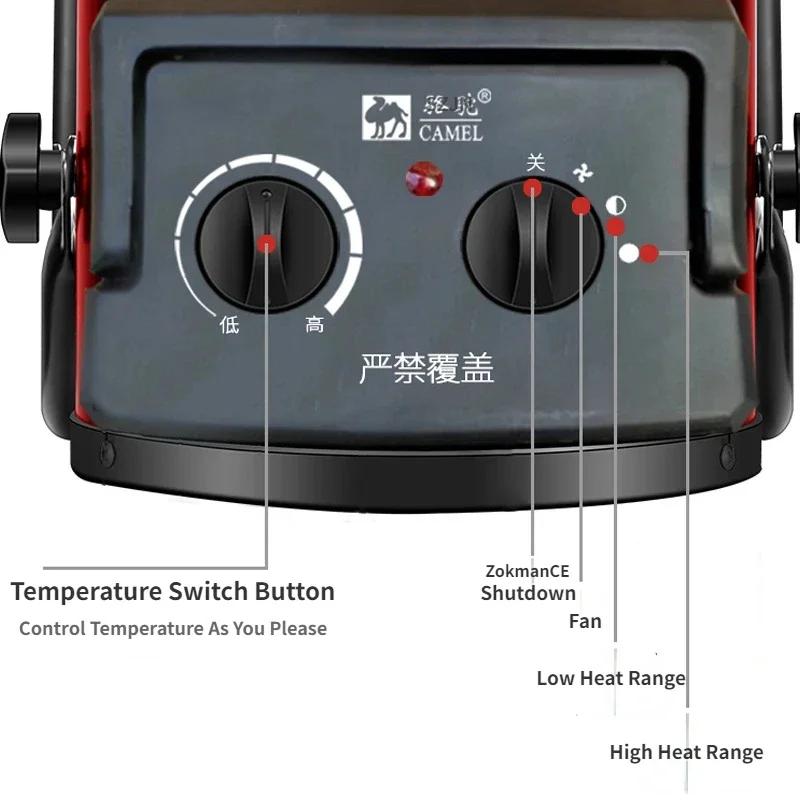 Portable Ceramic Electric Space Heater Thermostat Air Warmer Radiator Room Fast Heat Auto Shut-Off Safety Feature 2000W 3000W