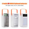 Battery Storage Box 21/28 X18650 Super Fast Charging Power Bank Case 10W 22.5W PD QC4.0 3.0 18650 Holder with Camping Light Line