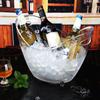 Clear Plastic Ice Bucket 4L Storage Holder for Wine Champagne and Beer Bottles