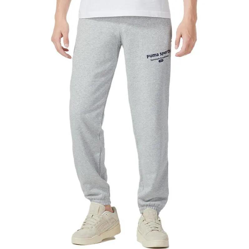 PUMA Casual Pants Men's Gray Moderate (Unisex) Casual Pants 623419 04