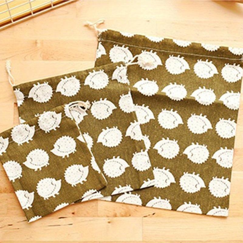 1 шт. хлопковая сумка для хранения на шнурке, сумки для белья, дома и путешествий