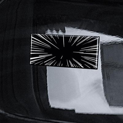 Автомобильный логотип туннеля времени и пространства, эмблема, значок багажника, наклейки из смолы, наклейка для Tesla XYS, клетчатые аксессуары для нелепого стиля
