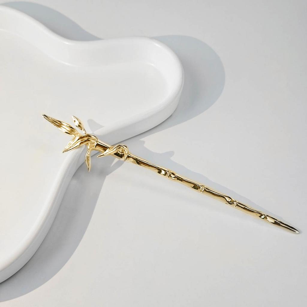 Национальный стиль Новая китайская заколка для волос Жидкий металл Бабочка Заколка Полумесяц Набор Бриллианты Винтаж Бамбуковые сочленения Кисточка Заколка для волос Прическа Заколка