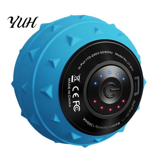 Portable Massage Ball with Multi Level Vibration Yoga Ball, Handheld Electric Muscle Roller 1300mAh Battery, 3 High Intensity Vibrating for