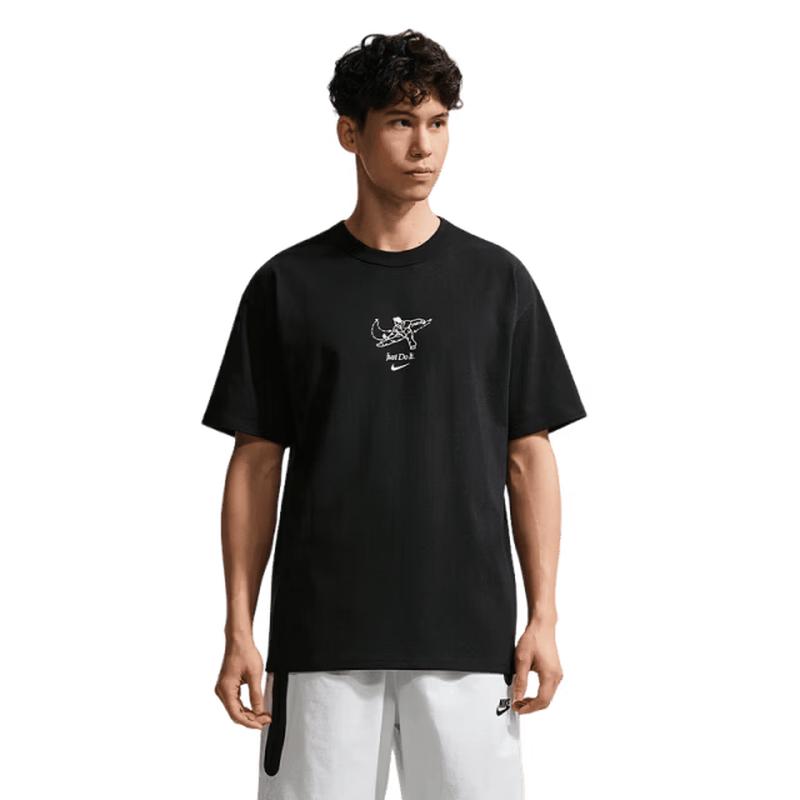 Nike Мужская вязаная спортивная футболка с круглым вырезом и короткими рукавами