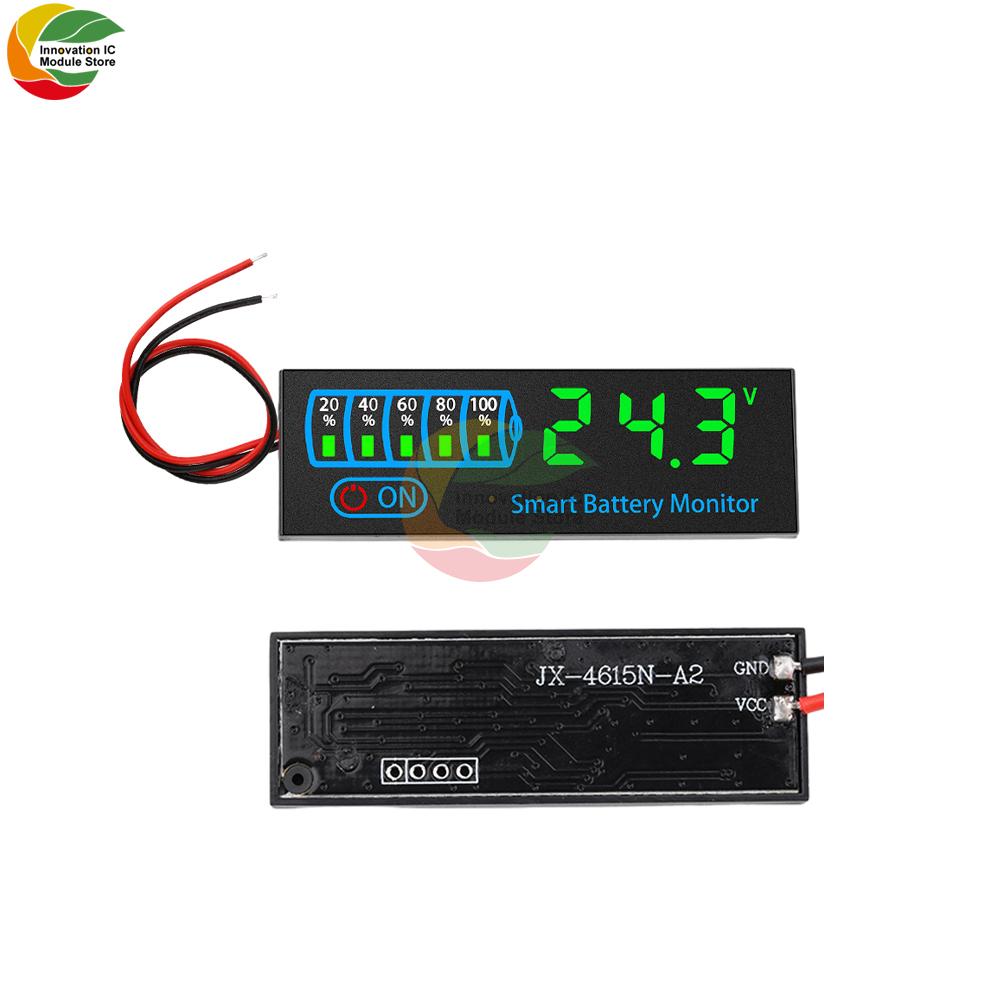 DC 7-55V 3S-14S Светодиодный индикатор емкости аккумулятора Кислотный/Литиевый Универсальная плата индикатора заряда аккумулятора Тестер напряжения и заряда