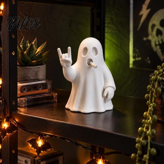 Забавные Модные Настольные Украшения, 3D Печатная Фигурка Призрака-Камня, Статуэтка с Жестом для Дома, Настраиваемое Хобби, Украшение для Рабочего Стола в Офисе, DIY, Можно Раскрашивать