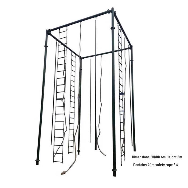 Four-Pillar Outdoor Fitness Climbing Frame