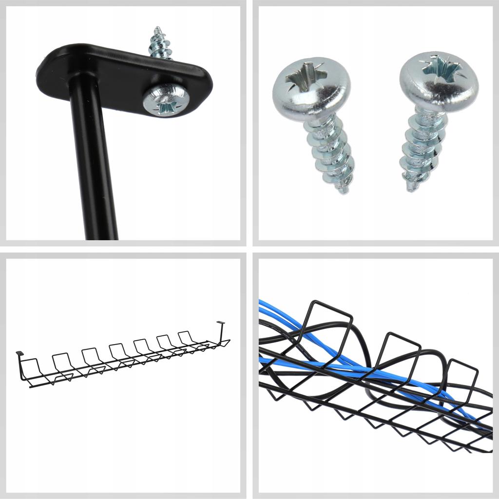 KADAX Органайзер-маскировщик для кабелей под столешницу стола 72 см