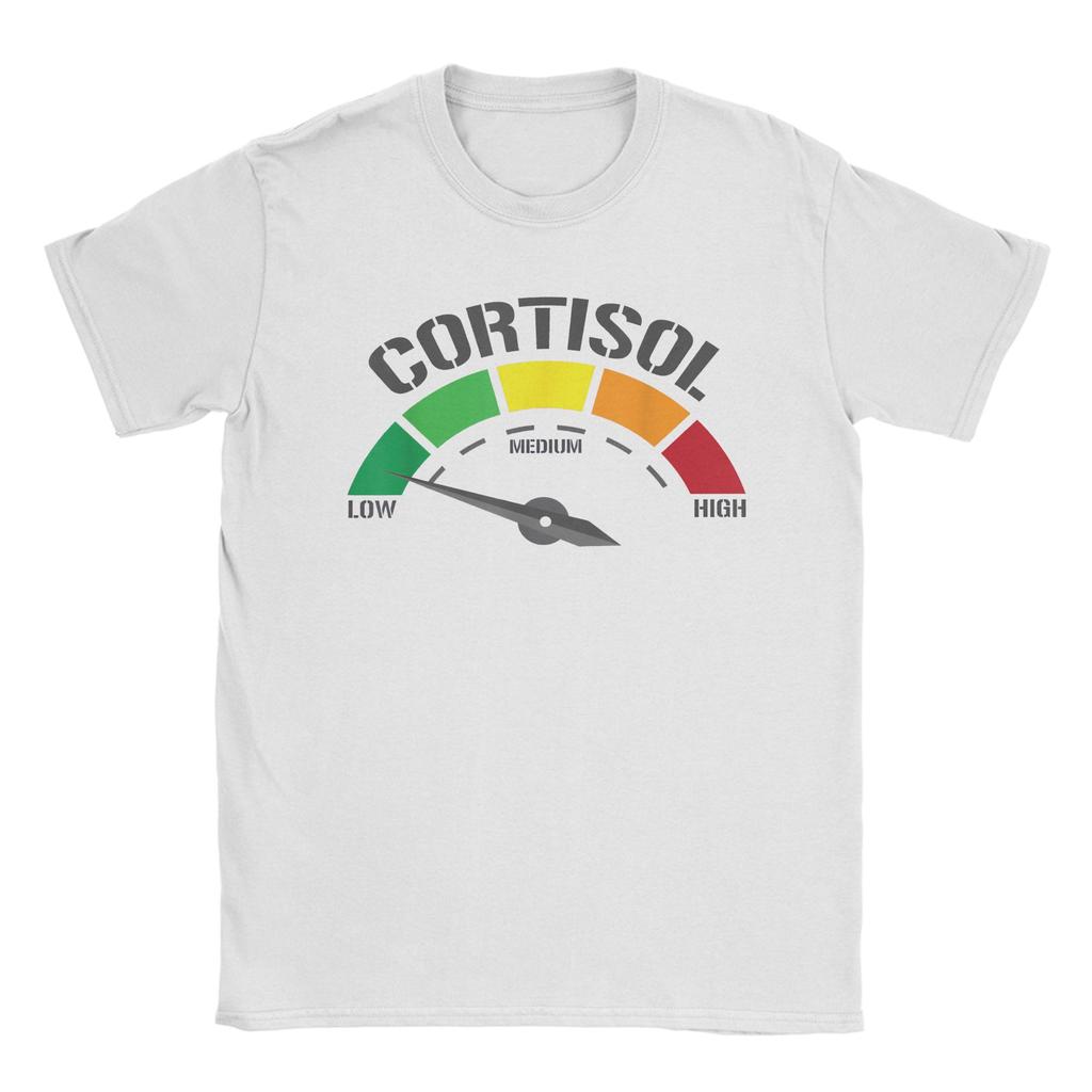 Unisex Unisex Tshirt Funny Low Cortisol Levels Meme Vintage Pure Cotton Tees Short Sleeve T Shirts O Neck Clothes Party