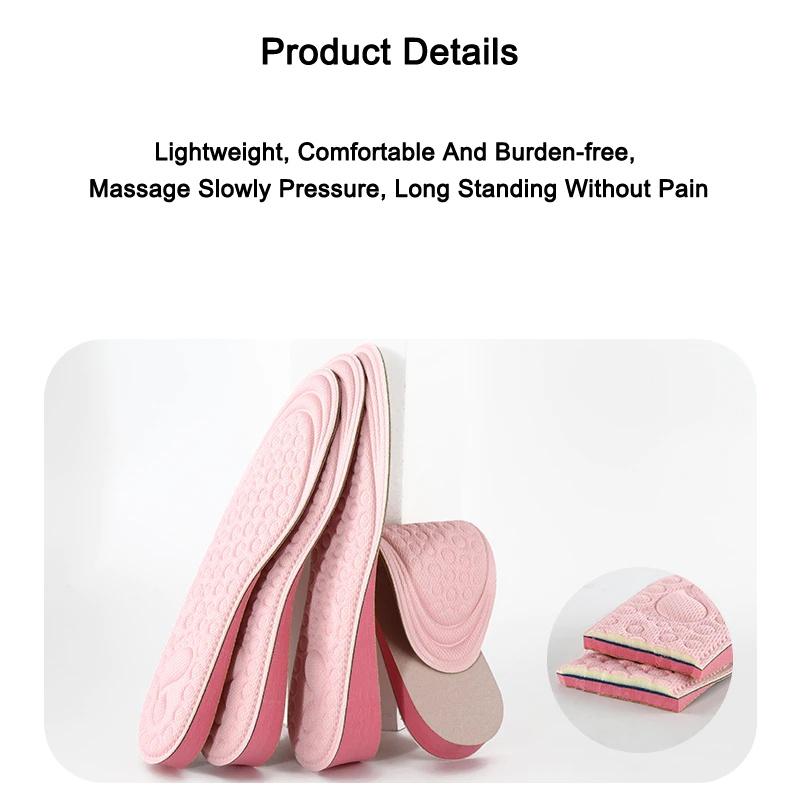 Стельки, увеличивающие рост, для женской обуви, стельки, вставки для обуви, увеличивающий каблук, увеличивающий шаблон, подушка, стельки из пены с эффектом памяти из ЭВА