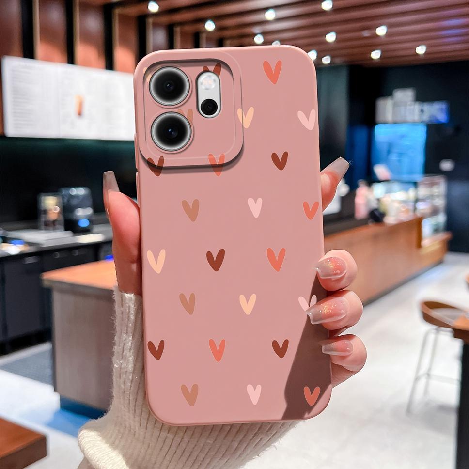 For Oppo Reno 14F 5G Phone Case Sunflower Patterns Soft Liquid Silicone Shell For OppoReno14F 14 F Camera Coverage Durable Capa