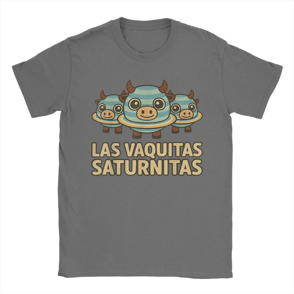 Повседневная футболка Летняя Las Vaquitas Saturnitas Смешная Итальянская Детская Футболка-мем Футболка для мужчин с коротким рукавом