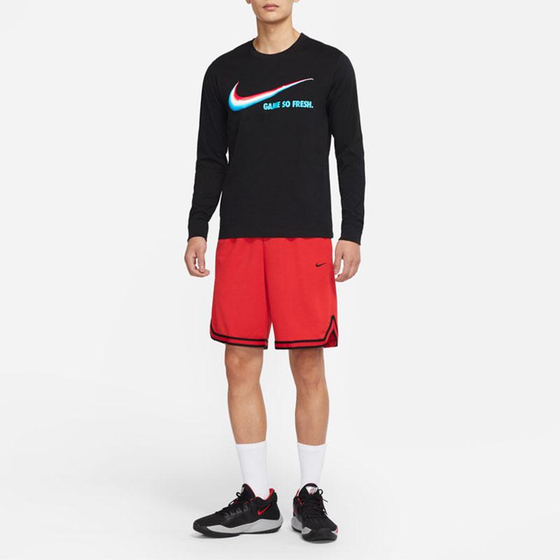 Nike T Shirts Men's Black Crew Neck Moderate Straight Fit DN2998-010