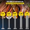 VEVOR Manual Sausage Stuffer, 3 L / 7 LBS Horizontal Sausage Machine, Dual-Speed Meat Stuffer, Made of Food-Grade 304 Stainless Steel