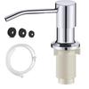 1Set New 360° Sink Soap Dispenser Stainless Steel Kitchen Hands Liquid Pump