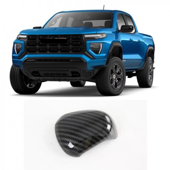 Carbon fiber Gear Shift Knob Cover Trim 1pcs For GMC CANYON -2025