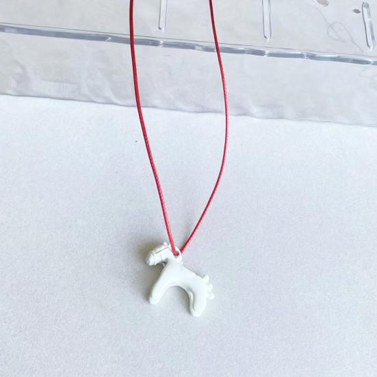 3D Подвеска в виде лошади, Эмалевое ожерелье с мини-подвеской в виде лошади, Милое ожерелье с длинной цепочкой в виде лошади, Подарок для мужчин, женщин, любителей лошадей