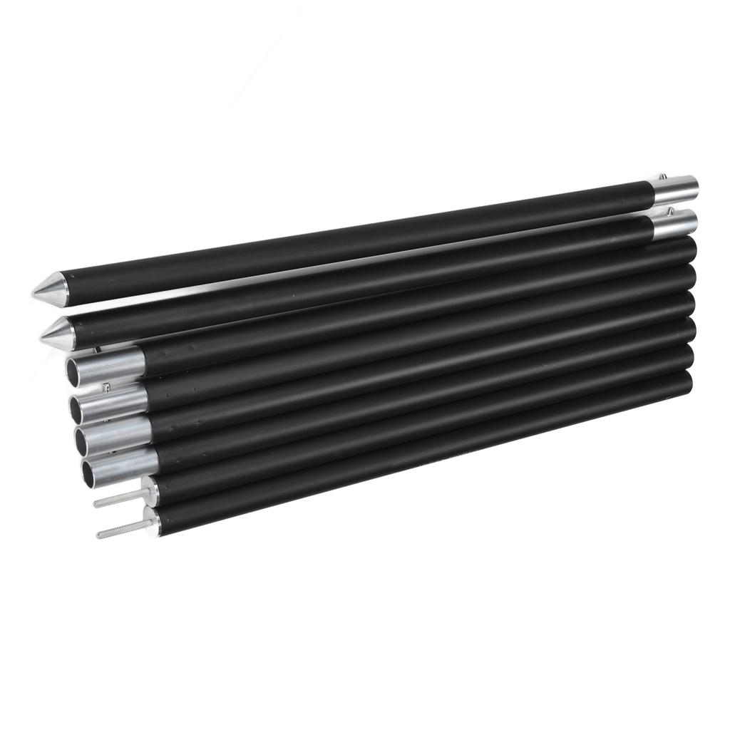 2,4 м регулируемые стойки для брезента легкие алюминиевые стойки для кемпинга матово-черные