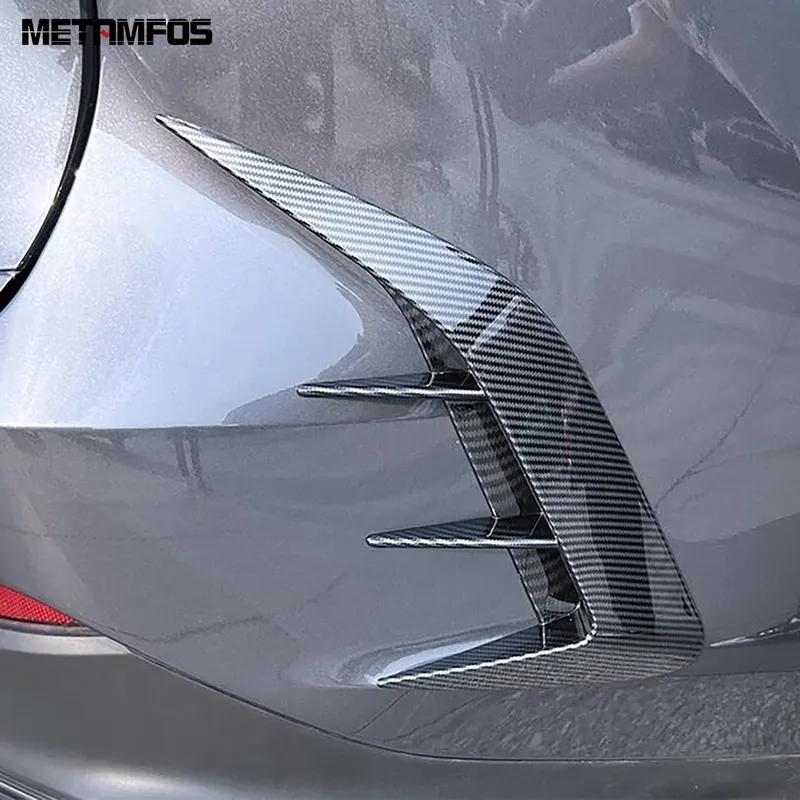 Rear Bumper Grille Spoiler Air Vent Outlet Trim For Lexus NX 250 350 350H 450H -2024 2025 Chrome Accessories Car Styling