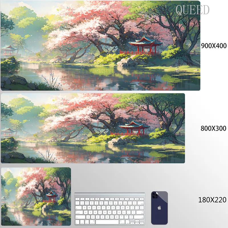 900x400 Коврик для мыши Горный пейзаж Коврик для мыши Большой Мечта Масупад Компьютерные Клавиатурные Коврики ПК Шкаф Настольный Коврик Большой Стол Ковер