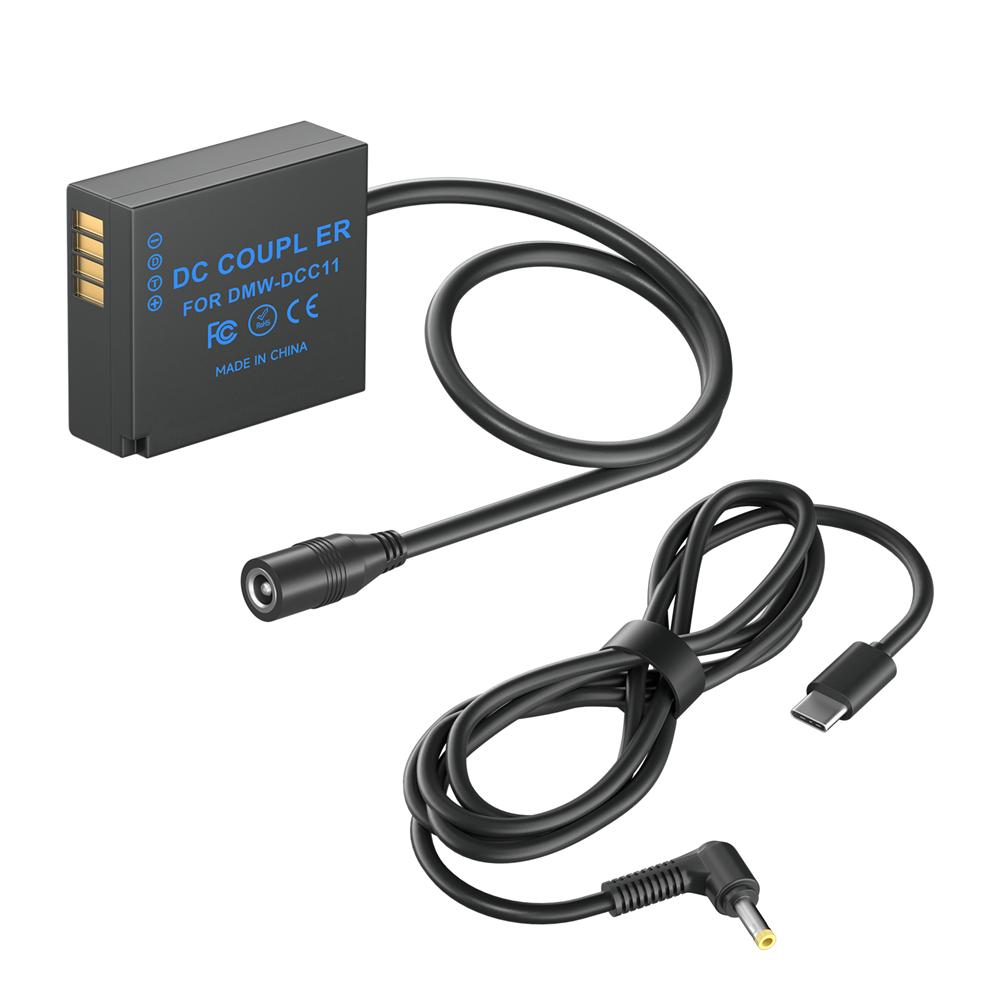 DMW BLG10 BLE9 DCC11 Пустышка аккумулятора 5 В USB-адаптер Зарядный кабель для Panasonic GX7 GX9 LX100 GX80 GX85 DMC-GF6 Блок питания для камеры