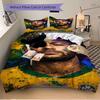 3Pcs Colorful Sports Portrait Bedding Sets For All Sizes New 3D Printed Bed Cover Comforter Duvet Cover Pillowcase Bedroom Decoration
