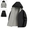 Men's Lightweight Zipper Hooded Comfortable Wear Reversible Jacket- Business Casual Sports Fashion Jacket