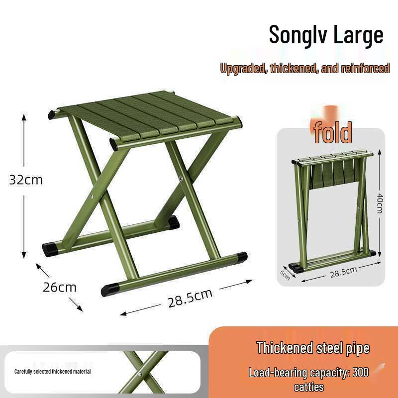 Портативное складное кресло со спинкой для кемпинга, рыбалки и барбекю - Бесплатная доставка