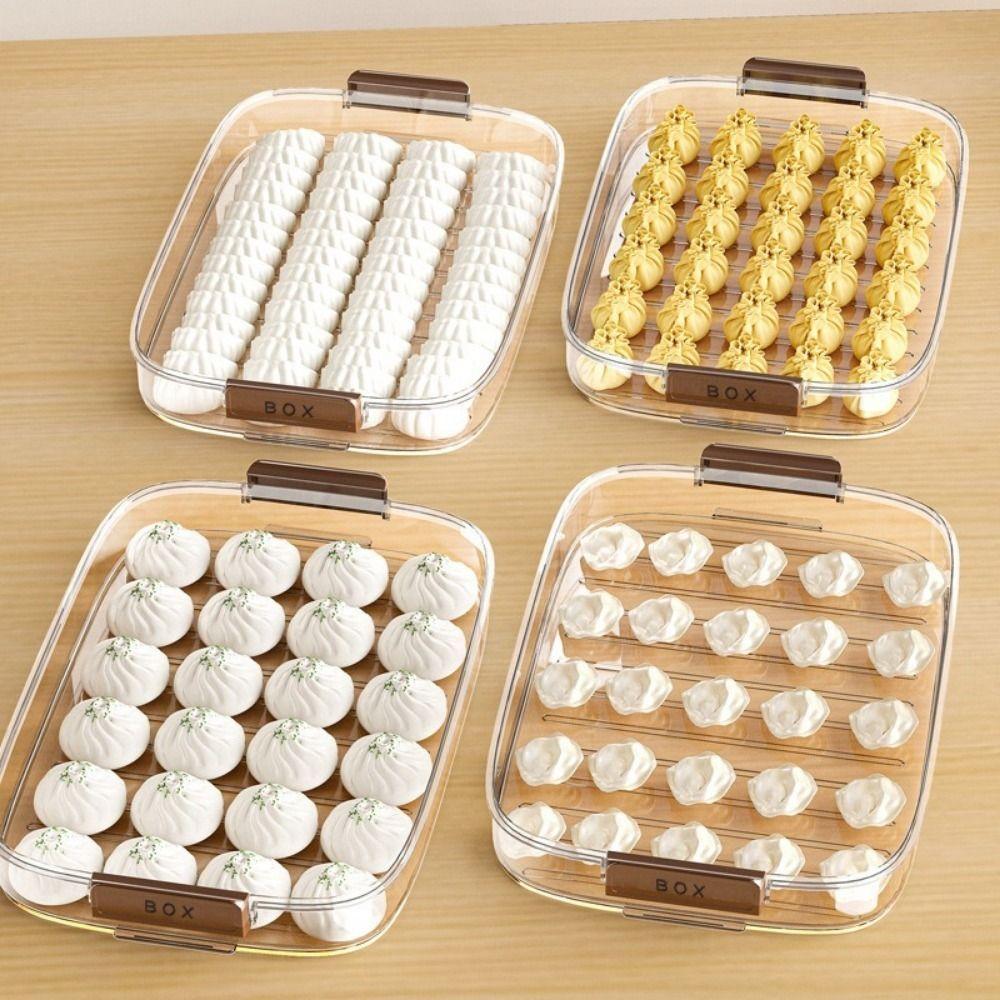 Пищевой контейнер для замороженных пельменей, прозрачный контейнер для хранения в холодильнике для дома