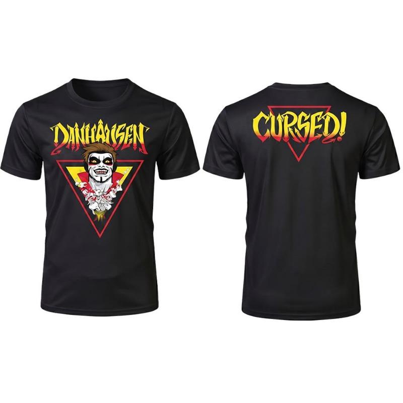 2026 Новая футболка Danhausen You Are Cursed Летняя дышащая быстросохнущая футболка рестлера Мужская женская для активного отдыха с круглым вырезом