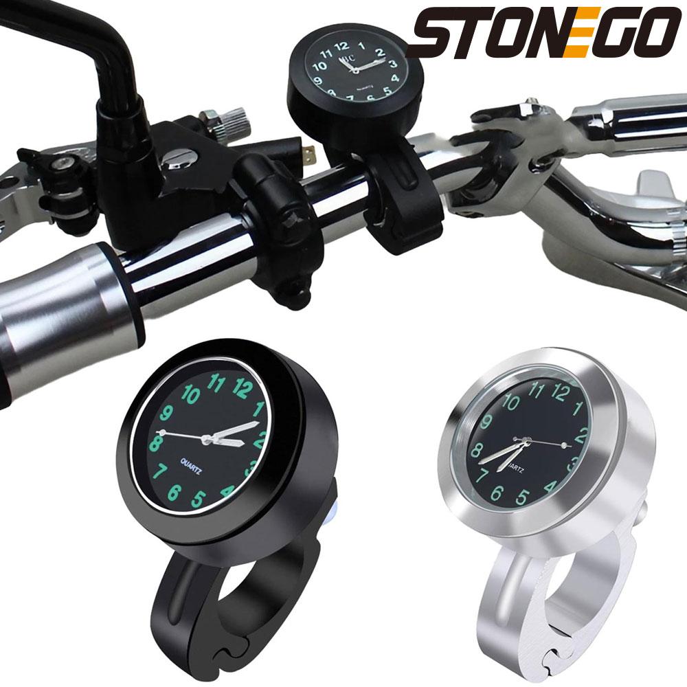 Motorcycle Watch Waterproof Luminous Motorcycle Watches for Handlebars Handlebar Mount Clock for Motorcycles Electric Vehicles
