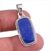 Натуральный лазурит, драгоценный камень ручной работы, твердое серебро 925 пробы, подарочный кулон 1,50 дюйма, J8l46