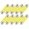 10 шт. светодиодных ламп C5W C10W Festoon 31/36/39/41/42 мм 12 В COB 7000 К белого цвета для салона автомобиля, плафона, лампы для чтения, багажника, номерного знака