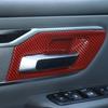 Для -2024 Dodge RAM 1500 Красный Карбон Внутренняя Накладка на Чашу Ручки Двери Автомобиля