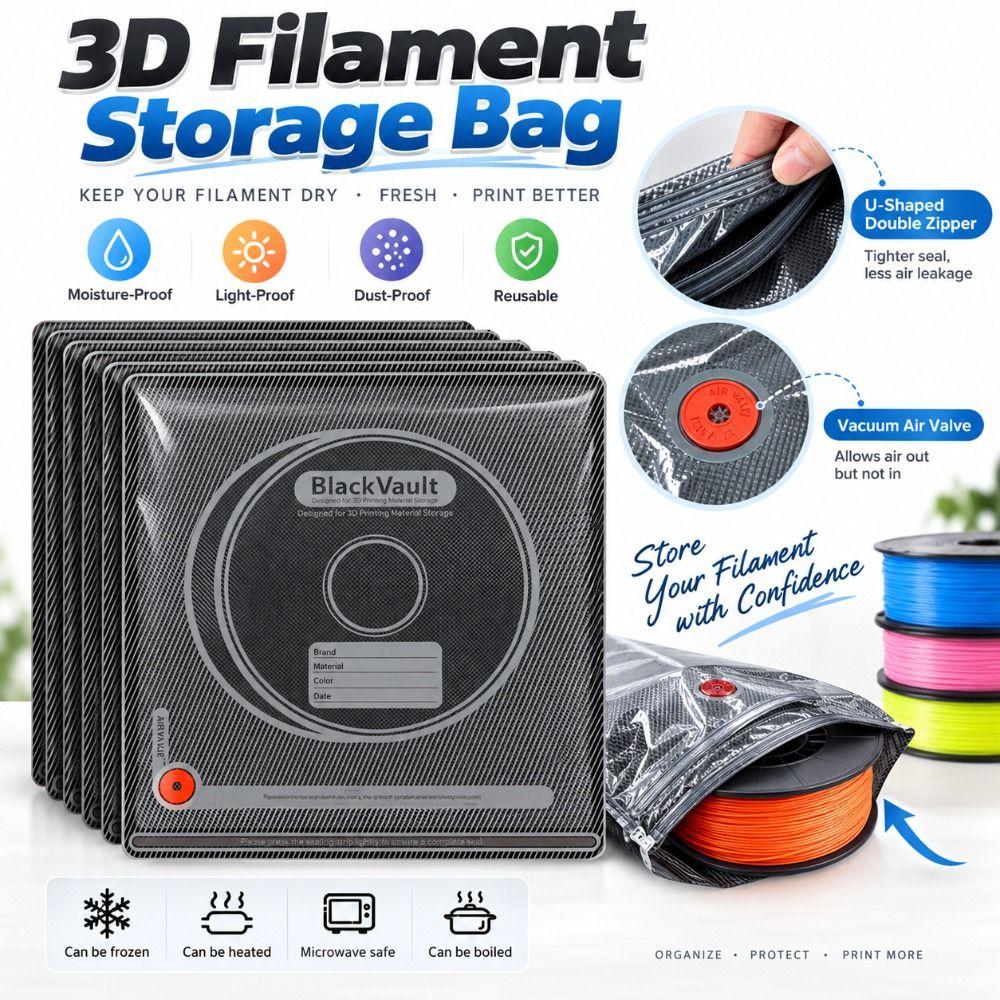 Текстурированные 3D-филаментные вакуумные пакеты для хранения Вакуумная запайка 3D-филаментного пакета Домашнее хранение
