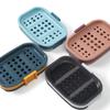 Wall Mounted Soap Holder Double Layer Soap Rack No Drilling Wall Mounted Soap Drain Holder Soap Holder Soap Tray Self-Adhesive