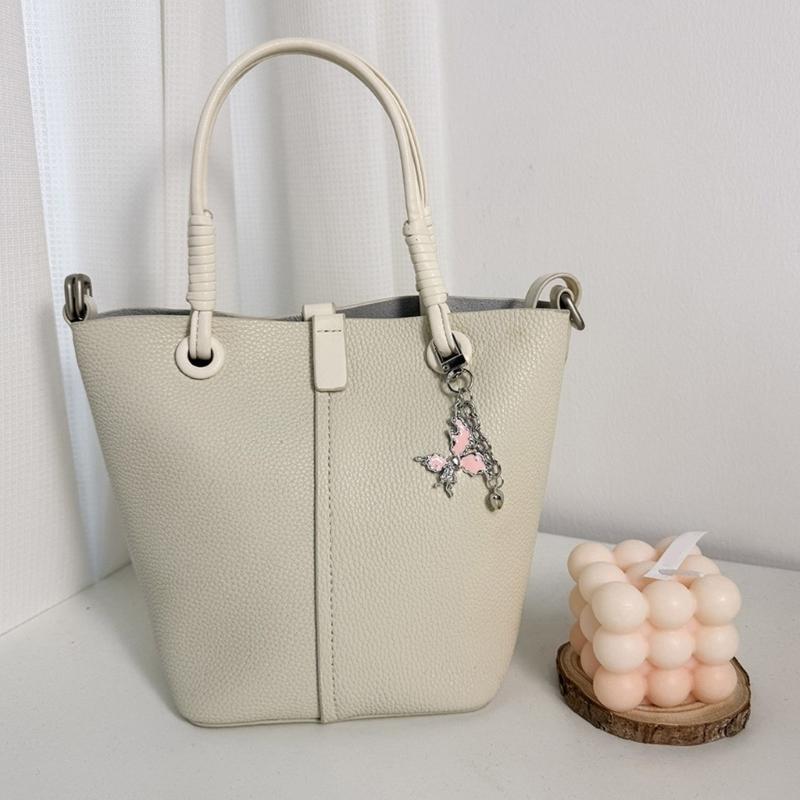 Цепочка с подвеской в виде бабочки в форме сердца, милые милые подвески, брелок для ключей, украшение на рюкзак для женщин и девочек