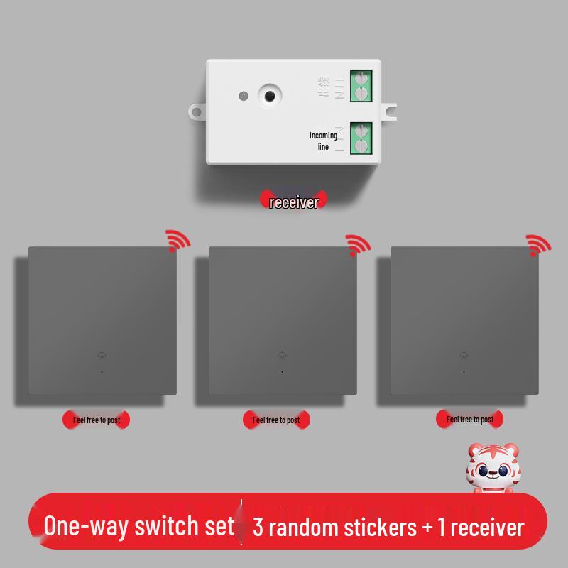 Умный беспроводной выключатель света с двойным управлением - Не требует проводки, 220В, система удаленного управления "мастер-ведомый"