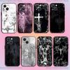 Готическая кокетка киберсигилизм Чехол для телефона для iPhone 16,15,14,13,12,11,Pro,XS,Max,XR,Plus,E,SE4,Mini Черный Мягкий чехол