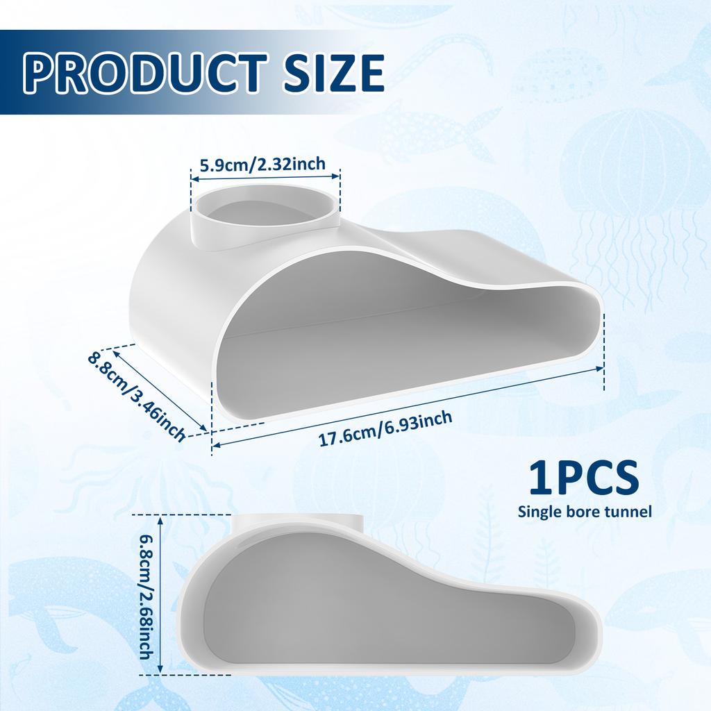 1/2 шт. Подводный туннель для аквариума, пещера для укрытия и наблюдения за рыбами и креветками, укрытие для рептилий, домики для укрытия, DIY украшения