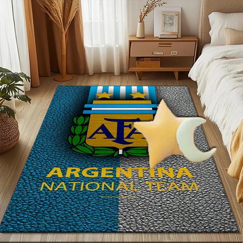 Argentina Football club Printed Office Carpet Chair Cushion Entryway Rug, Rugs for Living Room, Bedroom Christmas gifts
