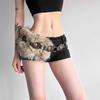 Studded Design Waist Chain Faux Fur Fur Waistband Fashion PU Leather Fur Belt  Women's Accessories