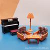 Children'S Play House Simulation Mini Sofa Piano Miniature Model Toy Doll House Living Room Small Ornament Toy