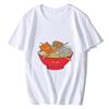 Футболка Neko Ramen Japan Cat Anime, мужская, высококачественная, эстетичная, из хлопка, классная, винтажная, в стиле Харадзюку, уличная одежда, мужские футболки